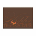 Brilliant Greeting Thanksgiving Card - Gold Lined White Envelope